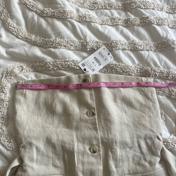 Zara strapless linen blend top size M Bloggers fav - Picture 4 of 5